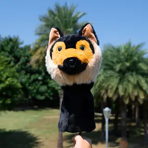 Golf Driver Head Cover (German Shepperd) – Fits 460CC clubs. Perfect for TaylorMade, Titleist, Callaway, Ping. Stylish, funny animal design