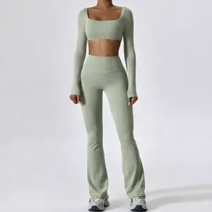 Long Sleeve Two Piece Yoga Set