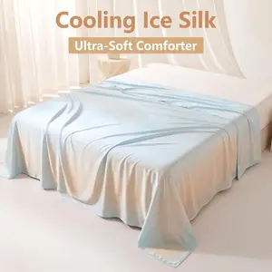 High Quality Cooling Blanket, Super Smooth And Cool Touch, Lightweight And Thin Blanket, Breathable And Skin Friendly Summer Bedding, Suitable For Hot Sleepers As A Soft Cooling Blanket, Ideal Holiday Gift, Suitable For All-weather Use In Bedrooms