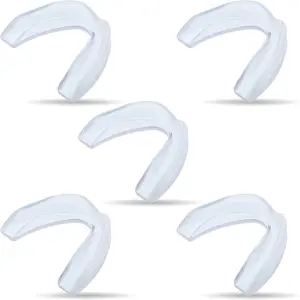 5 Pcs Youth Kids Mouth Guard for Sports, Mouthguard for Football Bulk, Adults Boy Girl Sports Athletic Mouthguard for Boxing Basketball Hockey Karate