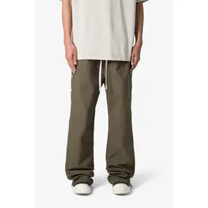 mnml Side Snap Nylon Pants - Olive