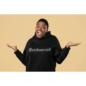 R U Outdoor-ish? Champion Hoodie | Perfect for Outings, Hiking, Gift, Hooded Sweatshirt, Adventure Lover Merchandise