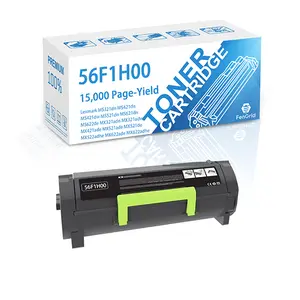 56F1H00 56F1X00 56F1U00 Toner Cartridge, Black, 15,000 Page-Yield, Works with Printer Models Lexmark 56F1H00 MS321dn MS421dn MS421dw MS521dn MS621 MX321adn MX421ade MX521ade MX522adhe MX622ade