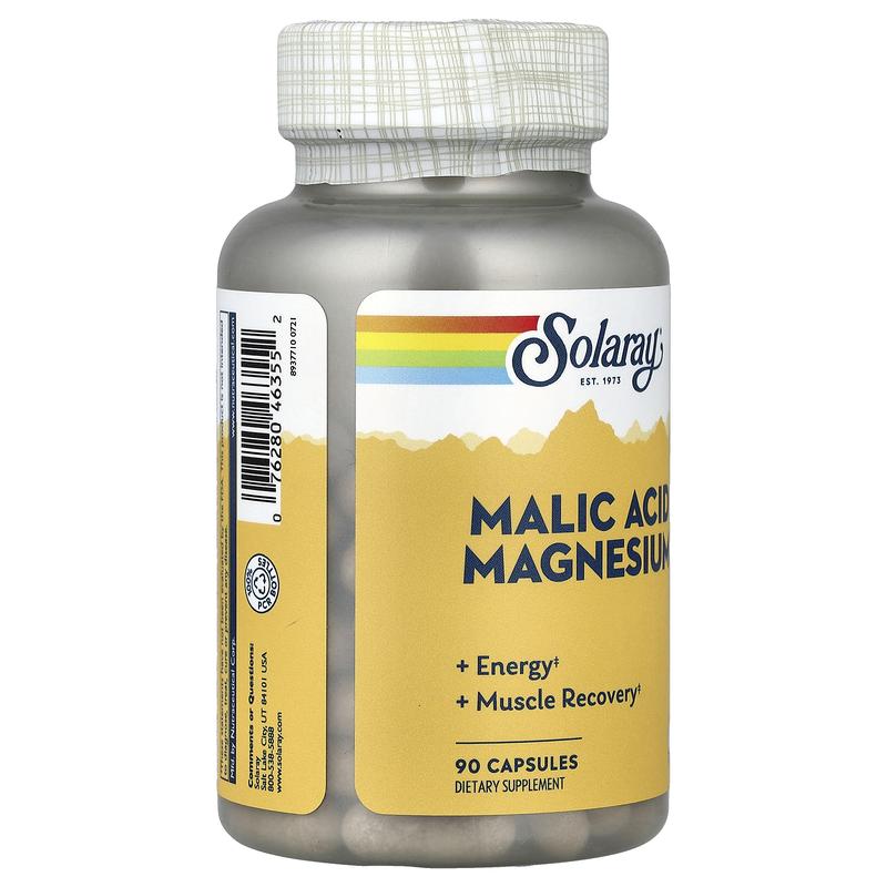 Solaray Malic Acid Magnesium, 90 Capsules