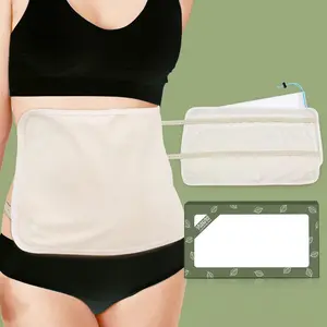 Castor Oil Pack Compress- Castor Oil Packs for Liver Detox,Constipation and Better Sleep -Less Mess, Heatless,Reusable-4 Pc Bundle-Two Flannel Liner Packs- Castor Oil Not Included