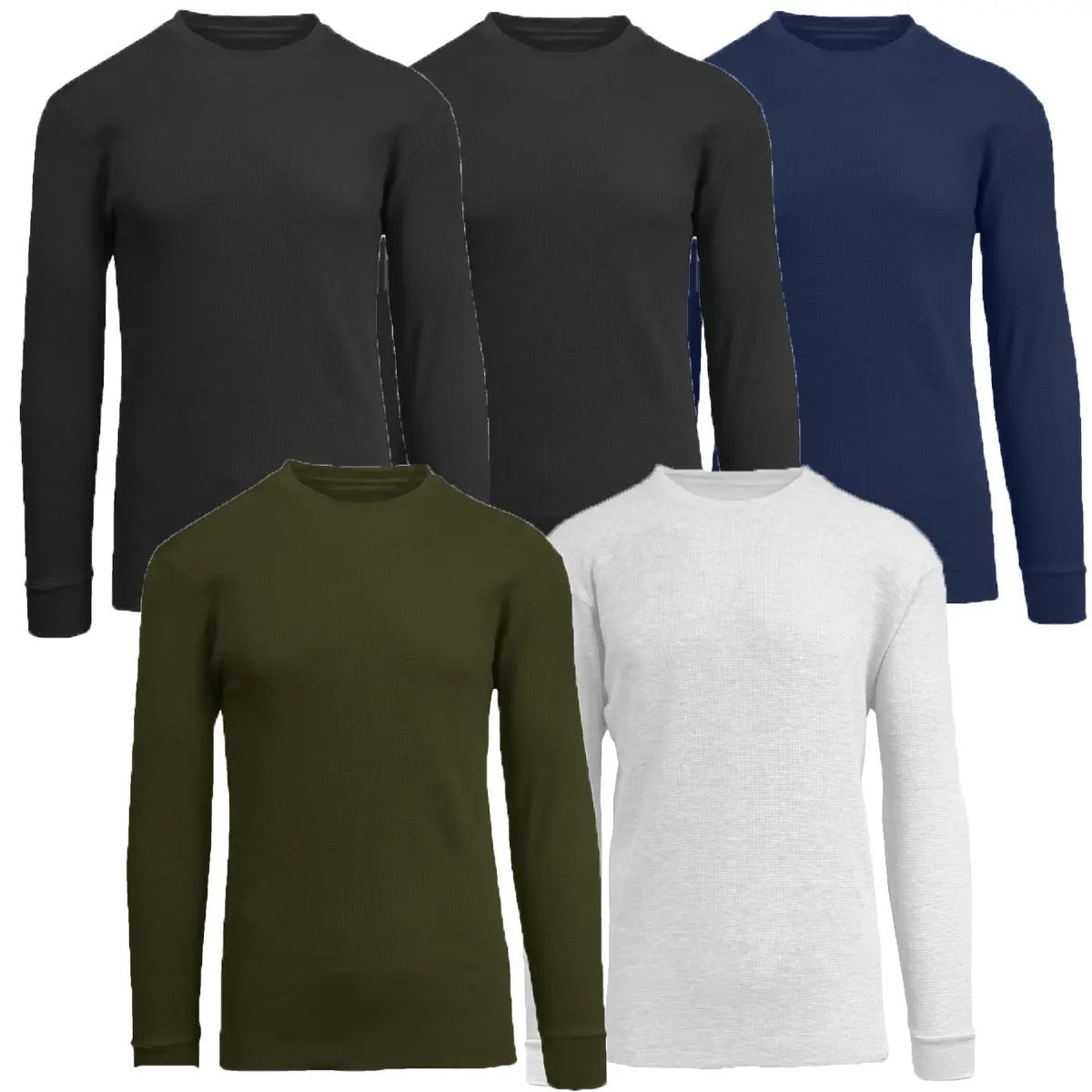 Black-Black-Navy-Olive-White