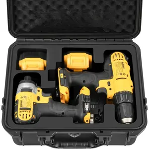 Case for Cordless Drill/Impact Driver Set - Waterproof Hard Tool Box for Dewalt Taladro, Waterproof Hard Tool Box for Dewalt Taladro, Power Tool Kit Bag for Drill Set |   Impact Driver/Battery/Charger