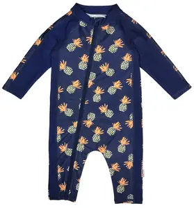 Sunsuit - Long Sleeve Romper Swimsuit | "Pineapple Dreams"