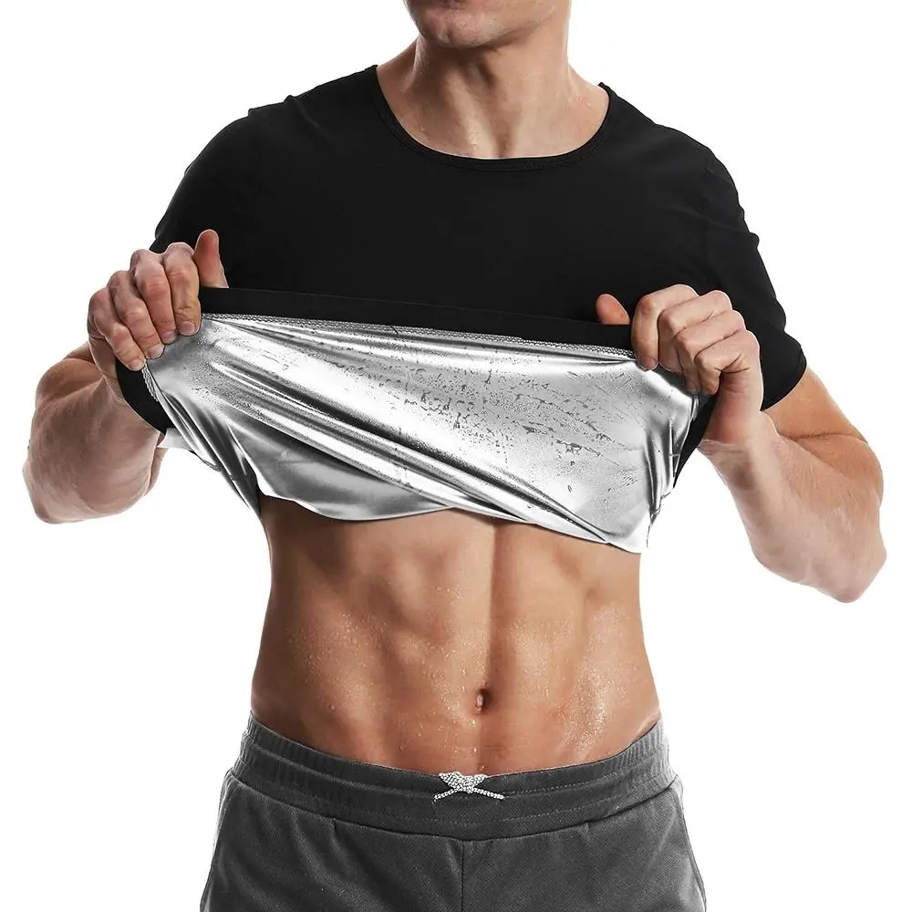 Men's Sauna Shirt, Sports & Outdoor Performance Top for Workout Support