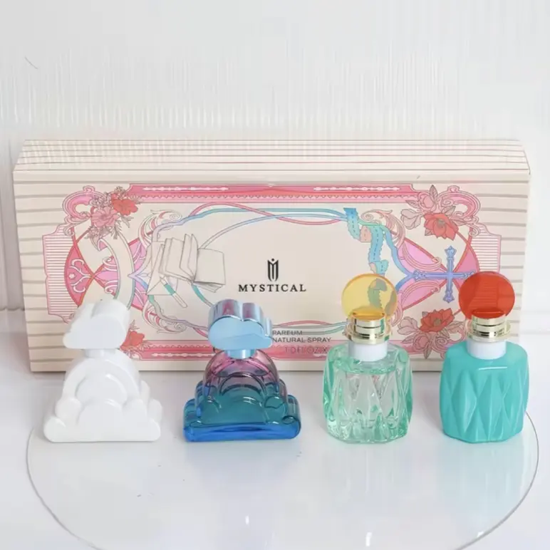 MYSTICAL Cloud Eau de Toilette Gift Set (4 x 30ml) | Long-Lasting Niche Fragrance for Women | Perfect Gift for Girlfriend & Bestie | Versatile for Daily & Summer Wear | Luxe Gift Box with Fine Mist Spray