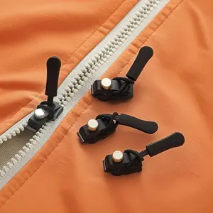 Universal Zipper Repair Kit - 30pcs set, quick zipper repair, no sewing required, suitable for jackets, briefcases, bags - durable replacement zipper sliders, equipped with simple installation tools - black