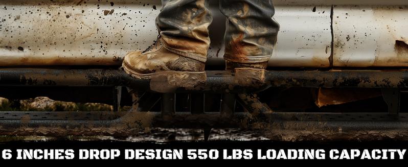 Dodge Ram 2019-2025 1500 New Body Style Crew Cab 4 Full Size Doors, 6" 2-Stairs Side Step Rails Coated Black Carbon Steel Nerf Bars ,Vehicle Accessories Automotive Dodge Ram 2019-2025 1500 New Body Style Crew Cab 4 Full Size Doors, 6" 2-Stairs Side Step Rails Coated Black Carbon Steel Nerf Bars ,Vehicle Accessories Automotive