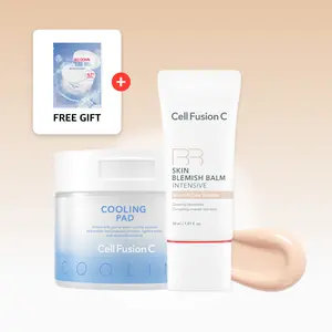 [Cell Fusion C] Skin Defense BB No.19 & Cooling Duo | Skin Blemish Balm Intensive & Cooling Pad for Post-Procedures, Natural Coverage, Sensitive Skin Friendly