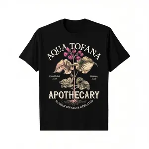 Summer t Shirts [Gentle] Aqua Tofana Vintage Design Men's 100% Cotton T-Shirt