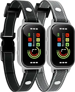 Bark Collar, Heijace 2 Pack Dog Bark Collar for Small, Medium, Large （5-150 Lbs）Dogs- Smart Rechargeable Anti-Barking Training Collar with 7 Adjustable Sensitivity-Bark Shock Collar with Beep Vibratio