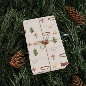 Faith-Inspired Wrapping Papers for Celebrations, Gift Wrap for Easter, Christmas, Religious Occasions, Party Decor