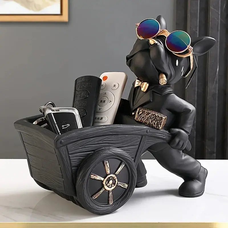 Builder French Bulldog Resin Statue