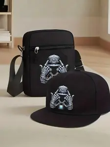 Men Women Baseball Cap & Crossbody Bag Set, Street Fashion Outdoor Sports Hat & Shoulder Bag, Adjustable, Gift for Friends