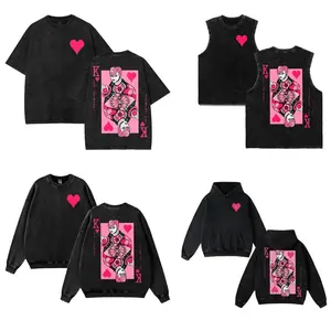 JoJo Anime Manga Graphic T-Shirt, Tank top, Hoodies, Sweatshirt- Diavolo & King Crimson Comic Panel Tee - Unisex Cotton Tee for Otaku - Retro Japanese graphic tees Fabric Menswear