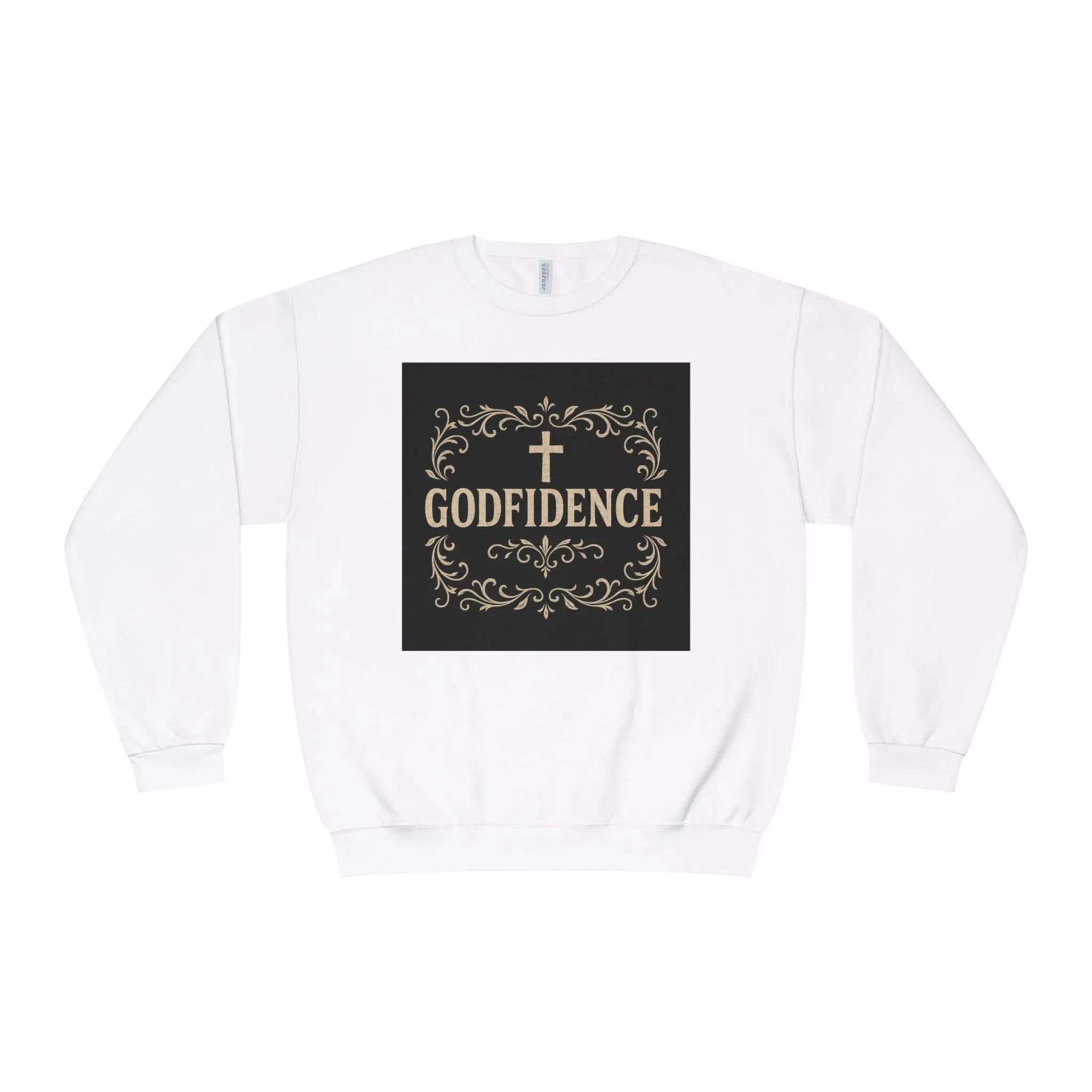 Godfidence Crewneck Sweatshirt — Christian Inspirational Faith Graphic