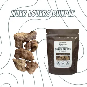Liver Lovers Bundle, USA 100% Sourced and Produced, Healthy Single-Ingredient Human-Grade Natural Treats for Dogs and Cats- Exclusive Bundle Pack