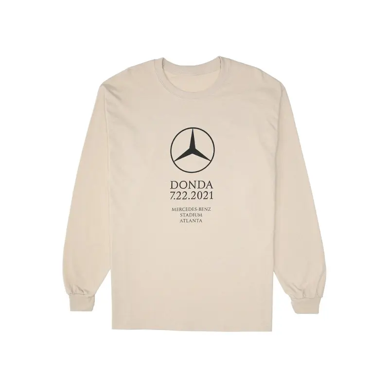 Kanye West DONDA Atlanta Listening Event L/S T-shirt Cream