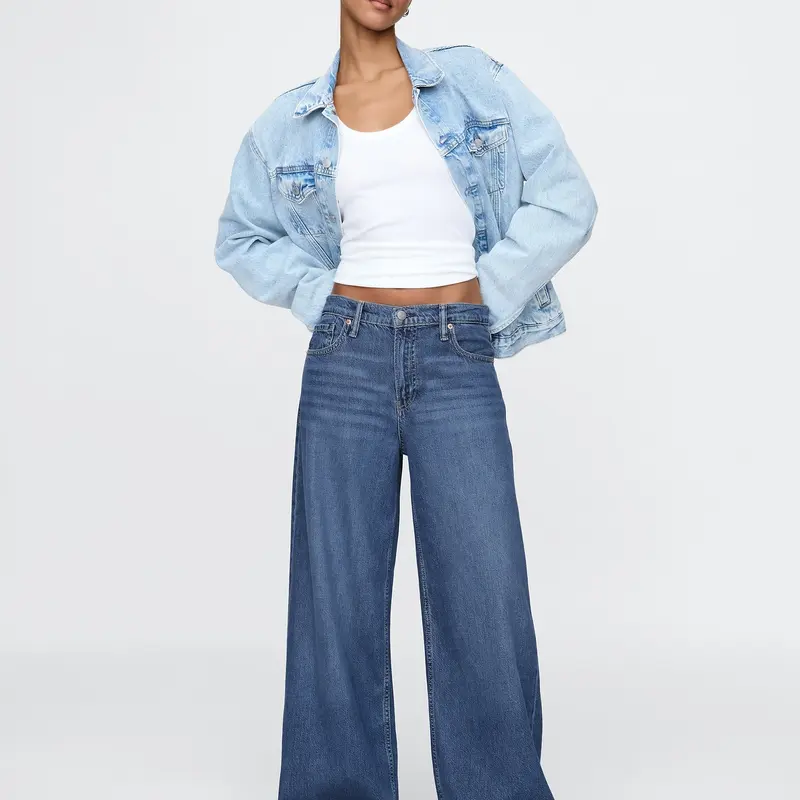 Gap Women's Mid Rise UltraSoft Baggy Jeans