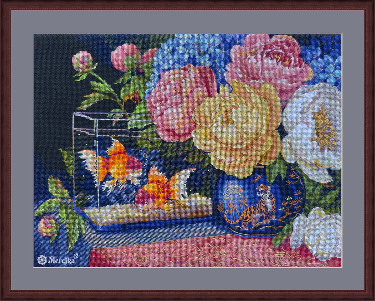 Silent Dialogue Counted Cross Stitch Kit by Merejka K-282