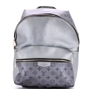 Pre-owned Louis Vuitton Leather Backpacks Discovery Backpack Monogram Taigarama PM by Rebag