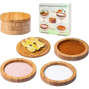 1 Pack 3-Tier  Margarita Salt Rimmer Set,Salt&Sugar Rimmer for  Drinks, Glass Rimmer Tools with  Swivel Lid for Bartenders, Bar,Parties