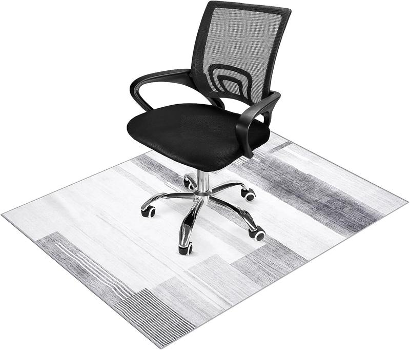 Office Chair Mat, Chair Mat for Hard Floors 48 x 60 Inches, Modern Desk Chair Mat, Floor Mat for Office Chair Low Pile, Non Slip Mat for Under Desk Hardwood Floor, Computer Chair Mat for Hardwood