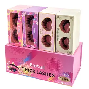 Mixed Length & Style False Eyelashes, 24 Pairs Natural Look Eyelash Extensions, Diy Eyelash Extensions, Self Grafting Curl Eyelashes, Eye Makeup Supplies for Women & Girls, Makeup Tools