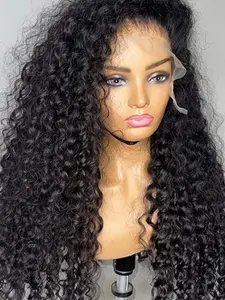 Soft No Glue Pre-Banked 26 Inch Long 180 Density Daily Curly Wig, 13x4 Lace Front Closure, High Heat Resistant, Frontal Lace Closure