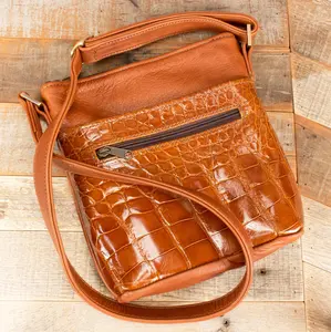Alligator Cognac Purse