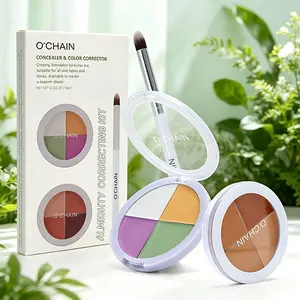 Achieve a flawless base with our multi-color concealer and corrector kit, blending seamlessly for all skin tones