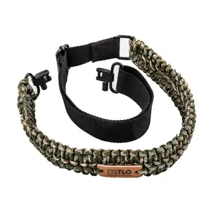 TLO Outdoors Adjustable 2-Point Paracord Tactical Gun Sling for Rifle, Shotgun, and Crossbows TLO Outdoors Adjustable 2-Point Paracord Tactical Gun Sling for Rifle, Shotgun, and Crossbows