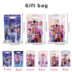 30-piece pack of 3 styles of K-Pop Devil hunter themed disposable gift bags/candy bags, party decorations, Christmas gift surprise.