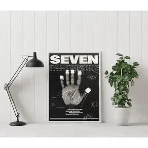 [Sale off up to 65%][Free Ship][No Frame] Se7en Poster - Se7en - Seven Movie Poster - Minimalist Movie Poster - Vintage Retro Art Print