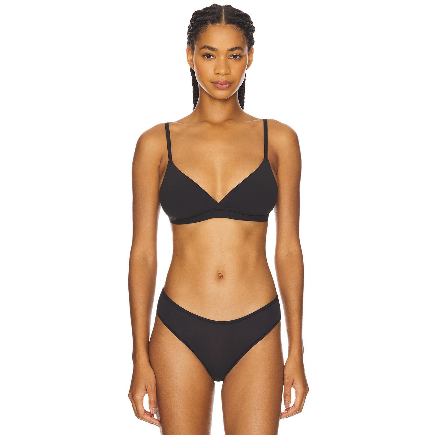 SKIMS Fits Everybody Crossover Bralette in Sand