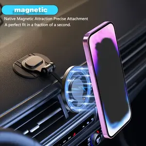 New Strong Magnetic Suction Car Phone Holder 360 Degree Rotation Genuine 3m Adhesive Sticker Folding Bracket magnetic phone