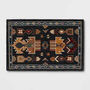 2'x3' Global Wool Accent Rug Blue - Threshold
