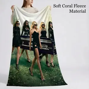 Pretty Little Liars tv Throw Soft Coral Fleece Blanket  Fluffy Warm Throw for Sofa Bed Couch Bedroom Decor A multi-functional and beautiful blanket suitable for decoration, use and as a gift. Add some fun to your home