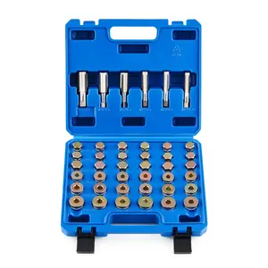 Orion Motor Tech 150pc Oil Drain Plug Repair Kit in M13 M15 M17 M20 M22 Sizes, Metric Oil Drain Pan Thread Repair Kit with Crush Washers Thread Taps Drain Plugs and Carry Case, Rethreading Tools Hardware, Limited Time Deal