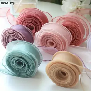 6 rolls soft tulle ribbon tapes, 4cm wide and 9m long in gentle blue tone. Flexible and elegant, ideal for gift wrapping, handmade crafts and wedding decorative embellishments.
