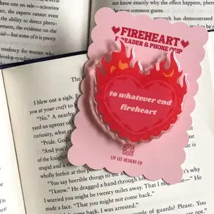 Fireheart Kindle Grip, Throne of Glass Inspired E-reader and Phone Holder, Gift For Book Lover