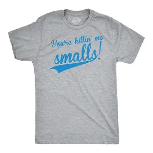 Mens You're Killing Me Smalls T shirt Funny Baseball Cool Novelty Tees Humor Mens Funny T Shirts Cool Vintage Fashion T-Shirt Gift Classic Menswear Baseball Apparel for Men Funny Movie Short Sleeve Novelty Tees