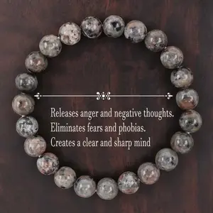 Bracelet Releases Anger And Negative Thoughts, Eliminates Fears And Phobias, Creates A Clear And Sharp Mind Healing Crystal Bead Gorgeous Stone Gemstone Jewelry Energy Girlfriend Boyfriend Souvenir Valentine Anniversary Birthday Gift