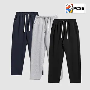 Men’s casual fashion straight-leg three-piece set—the perfect choice for autumn and winter. Featuring a drawstring waist tie, breathable fabric, and a straight cut, it offers a relaxed fit suitable for all seasons. Ideal for vacations, parties, and interv