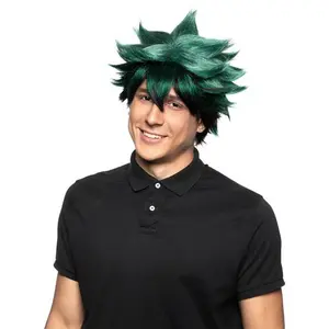 Enigma My Hero Academia Character - Izuku Midoriya - Deku Wig, Black & Green