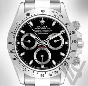 Rolex Daytona Steel Bezel - Black Index Dial - Oyster Bracelet